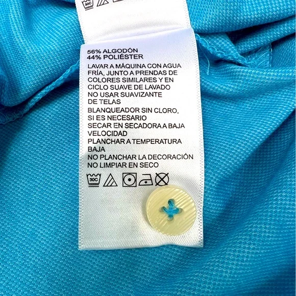 TOMMY BAHAMA POLO SHIRT, "BLUE CRUSH (SKY BLUE) COLOR  SIZE LARGE MEDIUM (M) - Picture 15 of 15